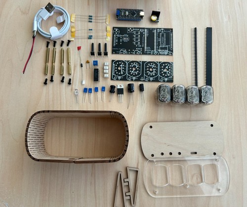 Kit completo orologio nixie - completo,