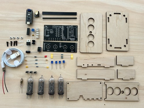 Kit completo orologio nixie - orologio,