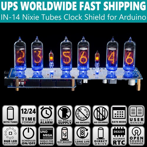 Nixie tube clock arduino - tube, in-14