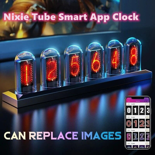 Ips rgb tube - tube, clock