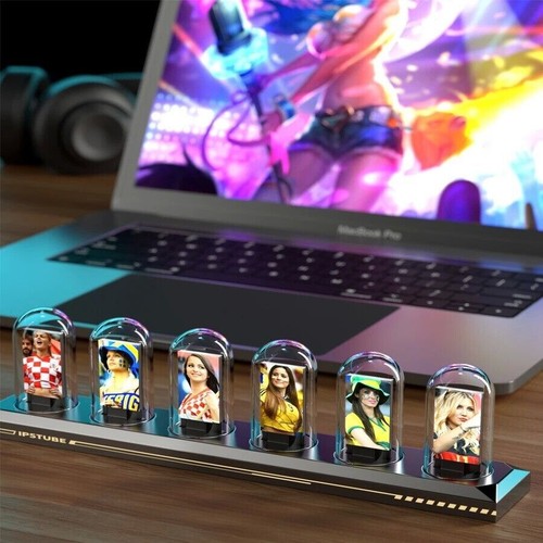 Ips rgb tube clock - ips, orologio
