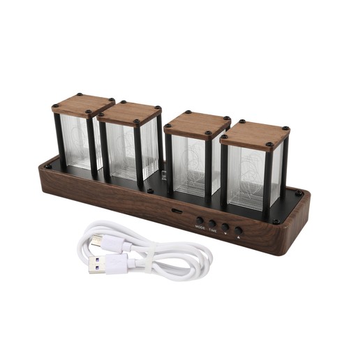 Nixie tube clock walnut - nixie,