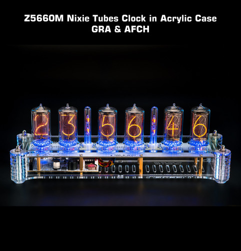 Orologio nixie tube - orologio, su