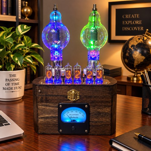 Orologio steampunk nixie - orologio,