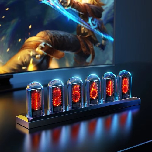 Ips nixie tube clock - ips, 1,14